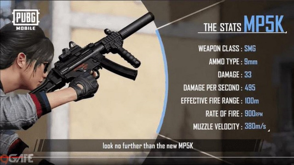 PUBG Mobile: Đây là mọi thông tin bạn cần biết về khẩu MP5-K và 
