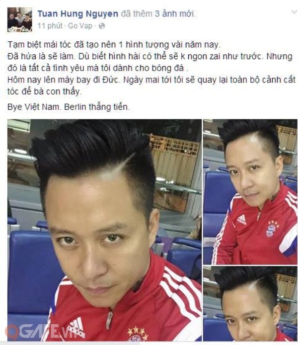 Tuấn Hưng lại xuống tóc nếu Việt Nam đoạt AFF Cup