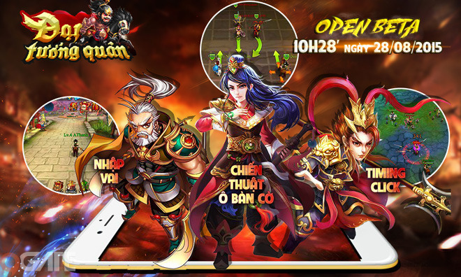 Vua game thẻ bài Đại Tướng Quân chính thức Open Beta ngày 28/08