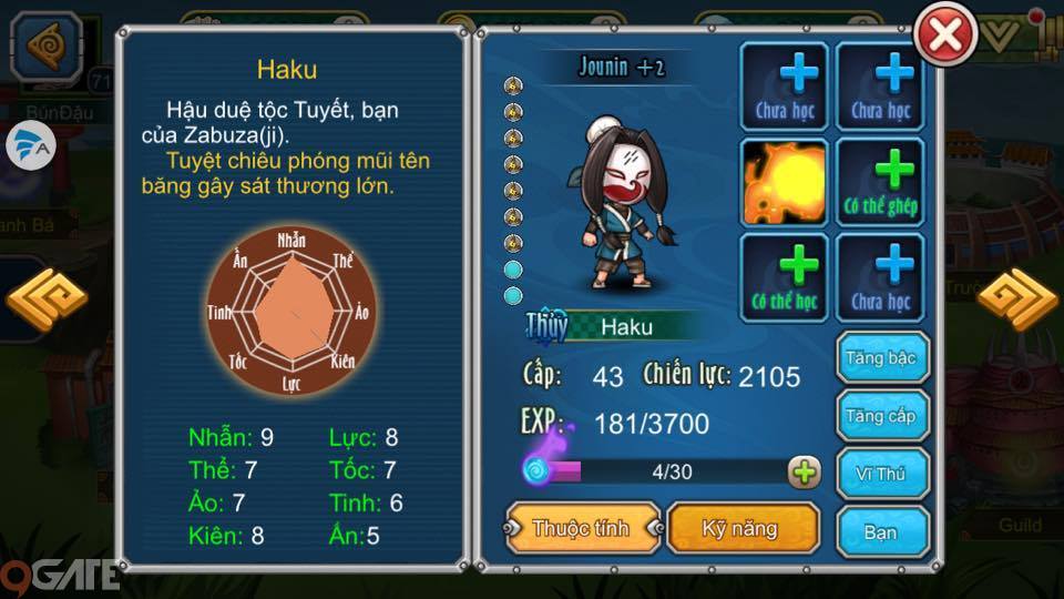 Naruto Đại Chiến: Giới thiệu nhân vật game Haku