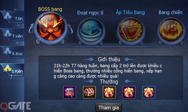 Thần Điêu Hiệp Lữ: Hướng dẫn hoạt động Boss Bang