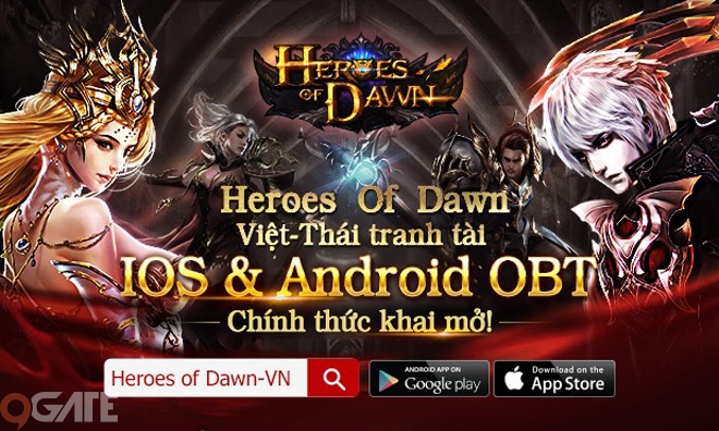 Heroes Of Dawn chính thức Open Beta ở Việt Nam và Thái Lan, tặng Giftcode