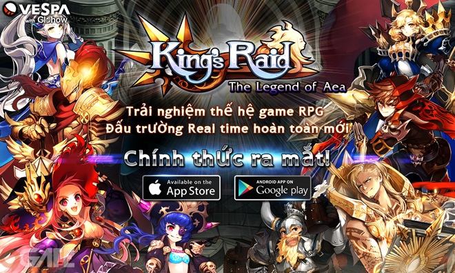 Vua Chinh Phạt (King’s Raid: The Legend of Aea) chính thức ra mắt, tặng Giftcode Tải Game