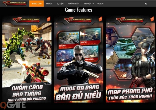 Loạt hình ảnh đẩy lên Google Play và AppStore của game Crossfire Legends