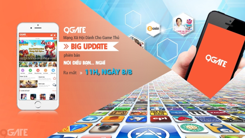 Tạm đóng giao diện PC, 9Gate sẽ cập nhật phiên bản mới vào 11h ngày mai 8/8