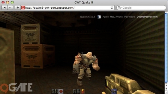 Thậm chí siêu phẩm một thời - Quake II cũng từng được viết lại qua ngôn ngữ HTML5