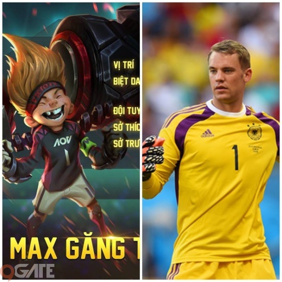 Max khoác áo số 1 và chơi ở vị thủ môn như M.Neuer.