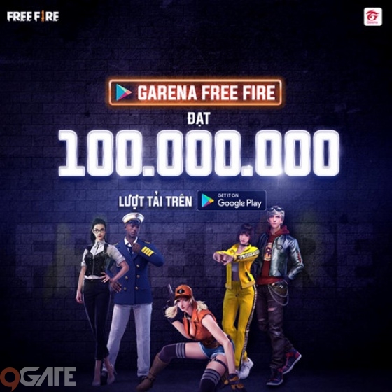 Cán mốc 100 triệu lượt tải trên Google Play, Free Fire chính thức khẳng định vị thế của mình