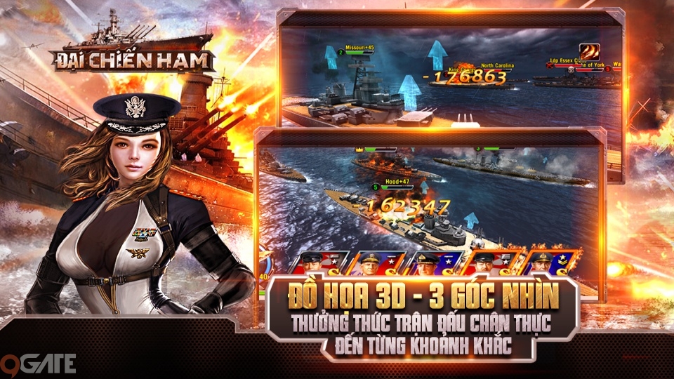 Đại Chiến Hạm 3D - Siêu phẩm chiến thuật quân sự sẽ ra mắt game thủ Việt vào tháng 8