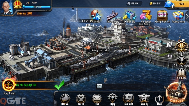 Đại Chiến Hạm 3D – Game chiến thuật hấp dẫn dành riêng cho người chơi yêu thích đề tài Thủy chiến 0