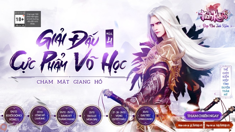 Tình Kiếm 3D – Siêu giải đấu “Cực Phẩm Võ Học”, sân chơi của những bậc anh tài trong làng game Việt