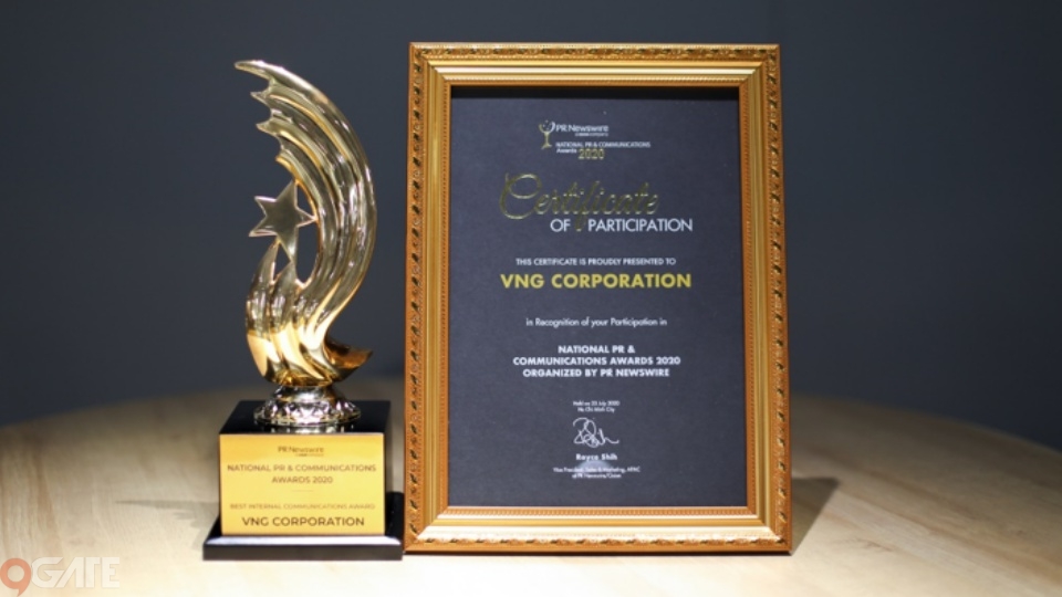 VNG nhận giải thưởng Vietnam PR & Communication Awards 2020