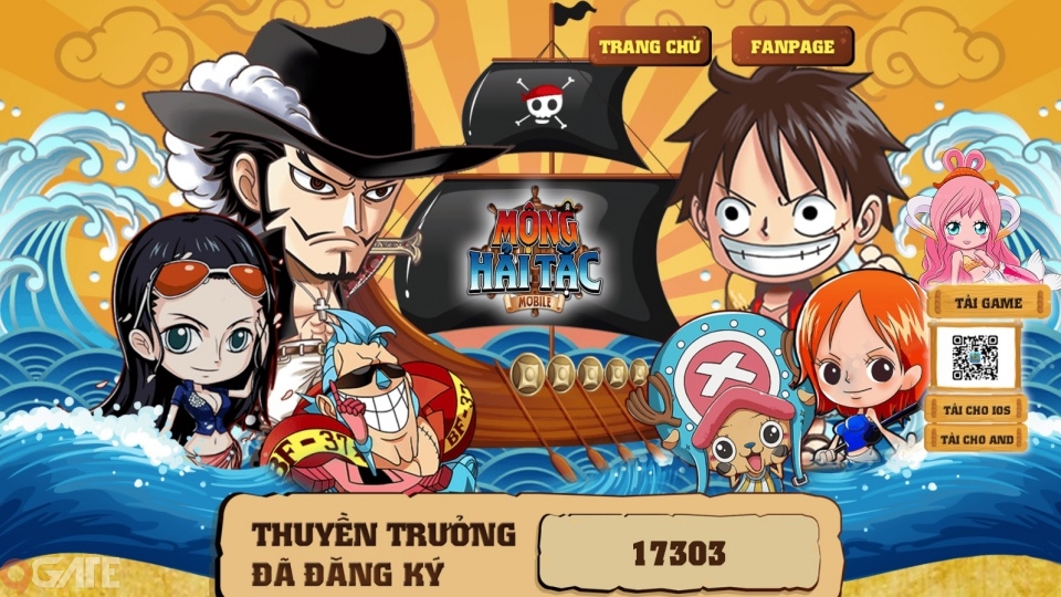 Gần 20.000 người đăng ký sớm game One Piece mới - Mộng Hải Tặc Mobile