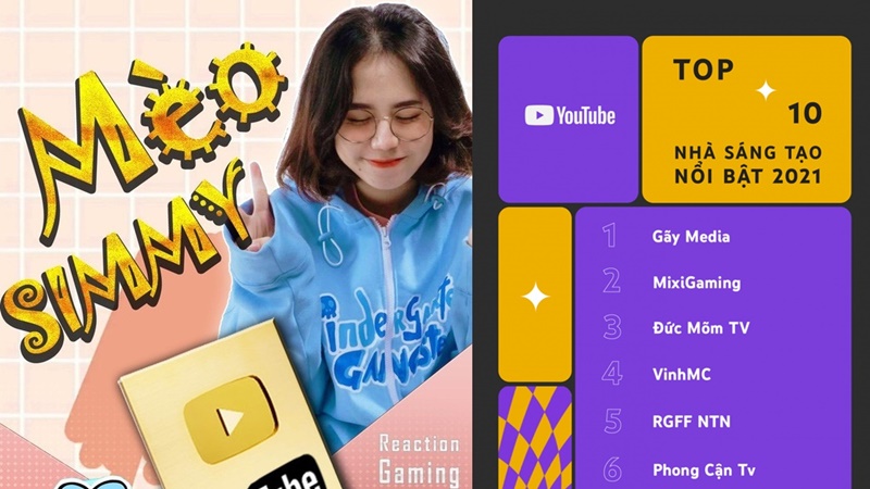 YouTube Gaming phát triển mạnh mẽ, ghi dấu ấn nổi bật trong năm 2021