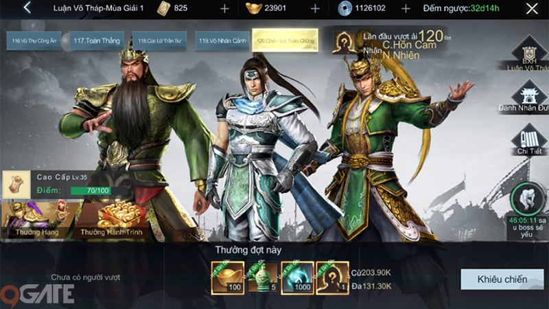Game thủ Dynasty Warriors: Overlords mách nhau cách vượt ải Luận Võ Tháp 