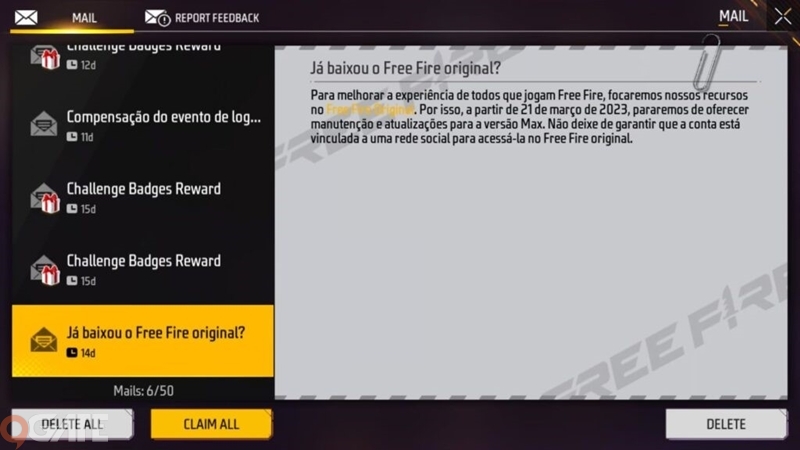 Free Fire MAX đóng cửa phiên bản và máy chủ Brazil ngay trong tháng 3