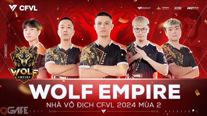 Bảo vệ thành công ngôi vị tại CFVL 2024 Mùa 2, Wolf Empire sở hữu danh hiệu vô địch lần thứ 6