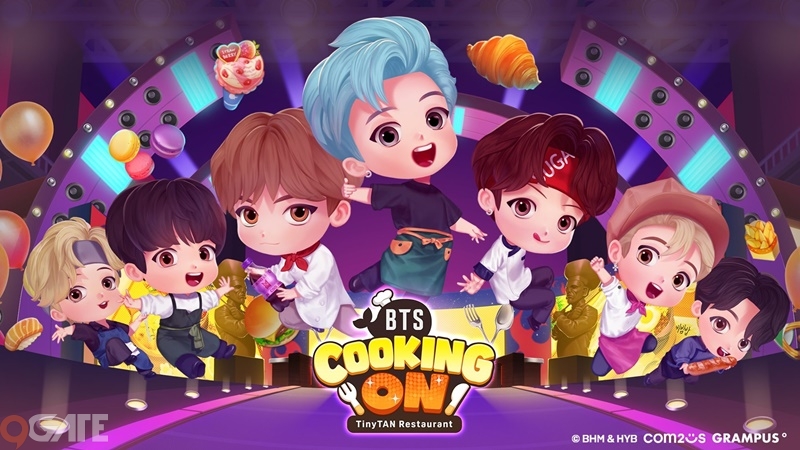 Com2uS Phát Hành Tựa Game Mới BTS Cooking On: TinyTAN Restaurant Trên 170 Quốc Gia