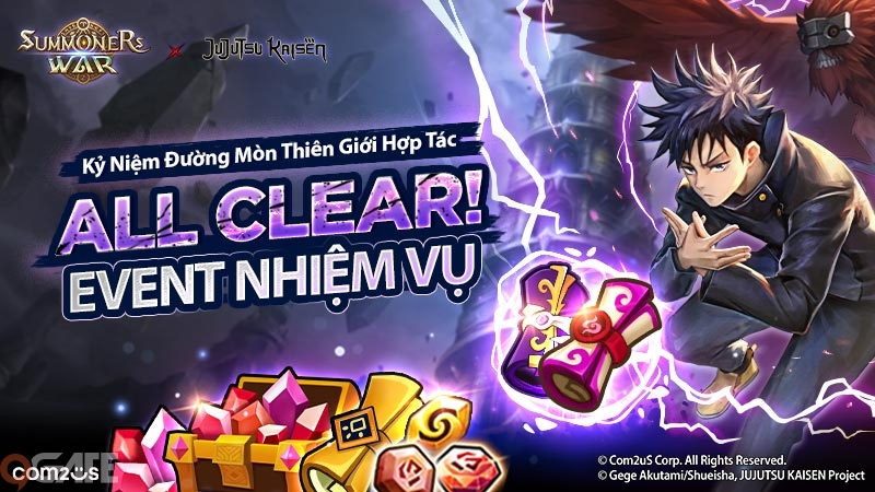 Com2uS tổ chức Event Đường Mòn Thiên Giới trong Summoners War để kỷ niệm sự hợp tác với Jujutsu Kaisen