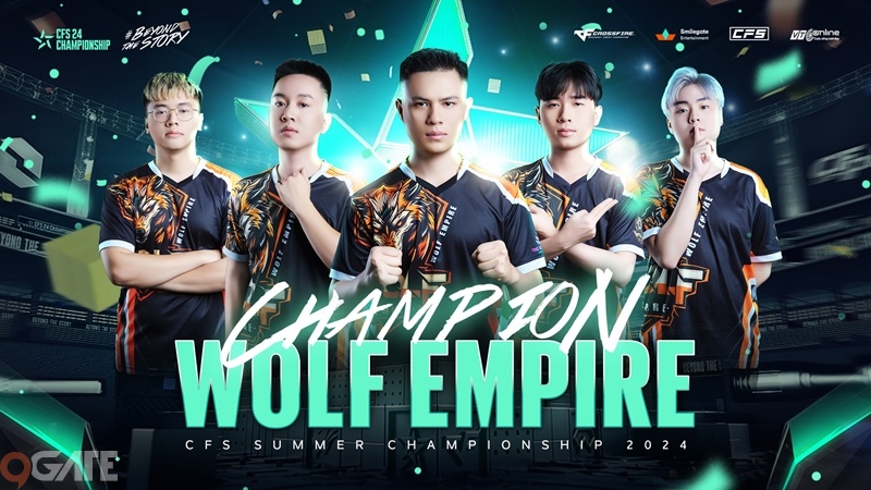 Wolf Empire hạ gục đối thủ mạnh nhất độc chiếm chức vô địch CFS Summer Championship 2024