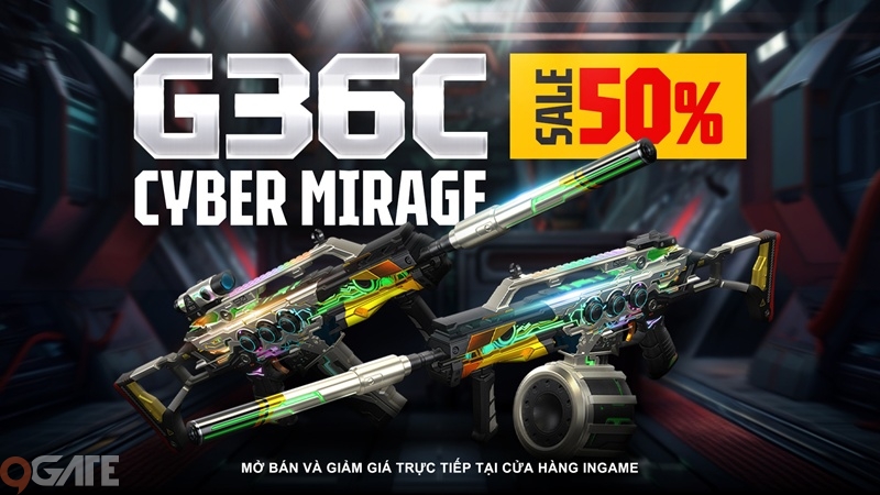 Game thủ Đột Kích đón tháng 5 với G36C Cyber Mirage và QCMM mới