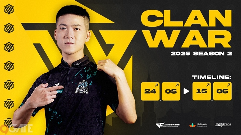 Clan War 2025 Season 2: Khai mở cơ hội mới cho game thủ gia nhập eSports chuyên nghiệp