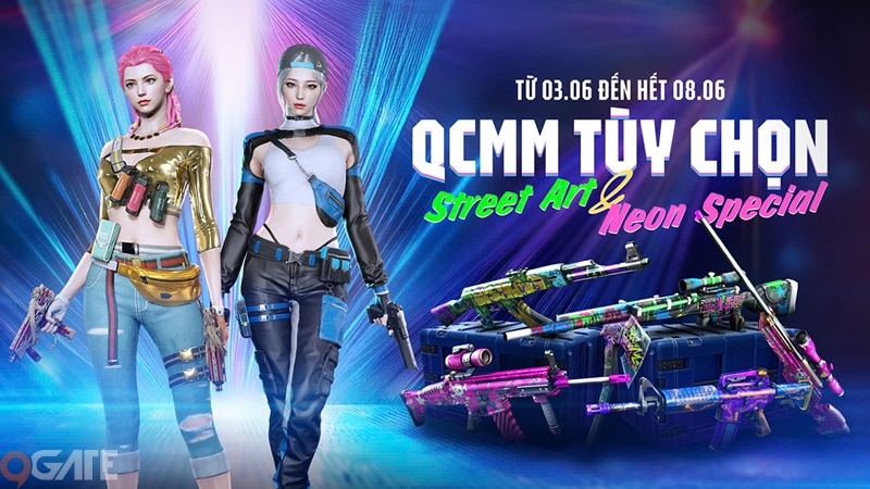 Khẳng định cá tính trong Đột Kích với QCMM Tùy chọn Street Art và Neon Special