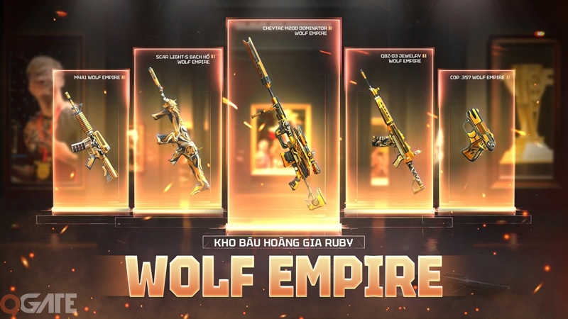 Đột Kích chốt tháng 7 với Kho Báu Hoàng Gia Ruby Wolf Empire đầy bản lĩnh