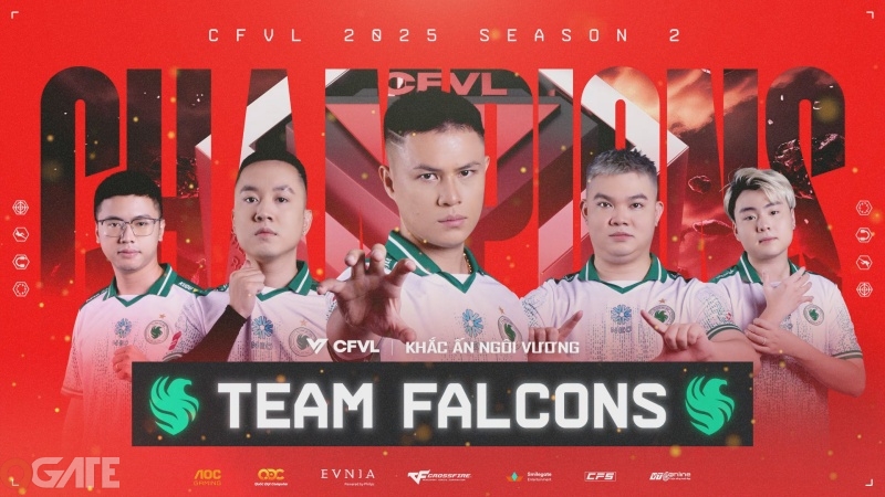 Quán quân CFVL 2025 Mùa 2 gọi tên Team Falcons