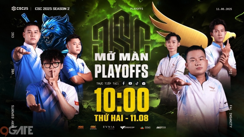 Playoffs CSC 2025 Mùa 2: Những cú sốc chấn động