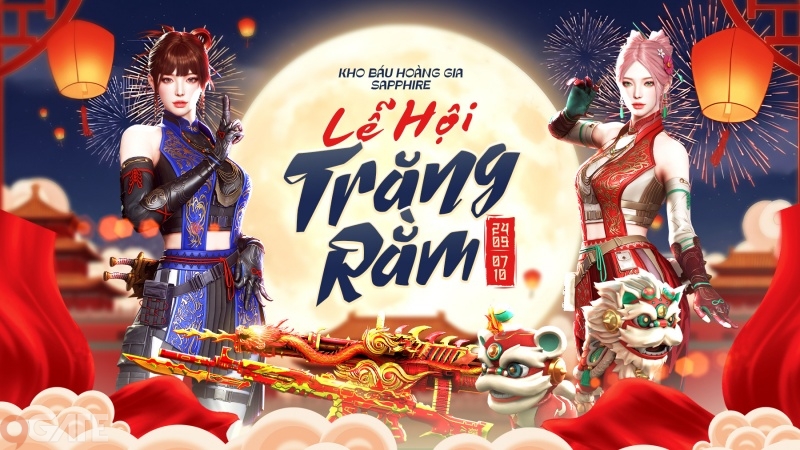 Cộng đồng Crossfire đón trung thu với Kho Báu Hoàng Gia Sapphire Lễ Hội Trăng Rằm