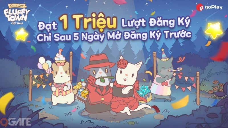 Tân binh Cats & Soup: Fluffy Town đạt 1 triệu đăng ký chỉ sau 5 ngày