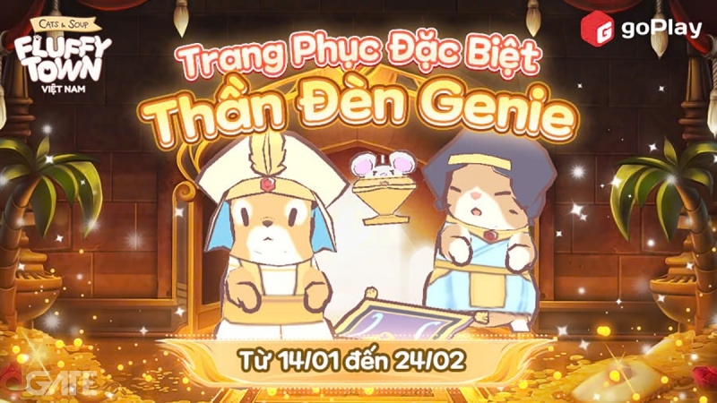 Thế giới cổ tích “lên sóng” Fluffy Town với trang phục đặc biệt Thần Đèn Genie