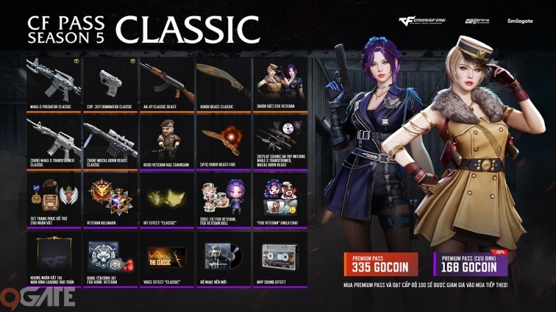 Crossfire đưa game thủ lên chuyến tàu tuổi thơ với CF Pass Season 5 Classic