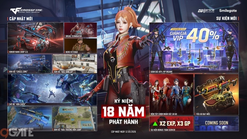 Crossfire tung big update tháng 3 kỷ niệm 18 năm ra mắt tại thị trường Việt