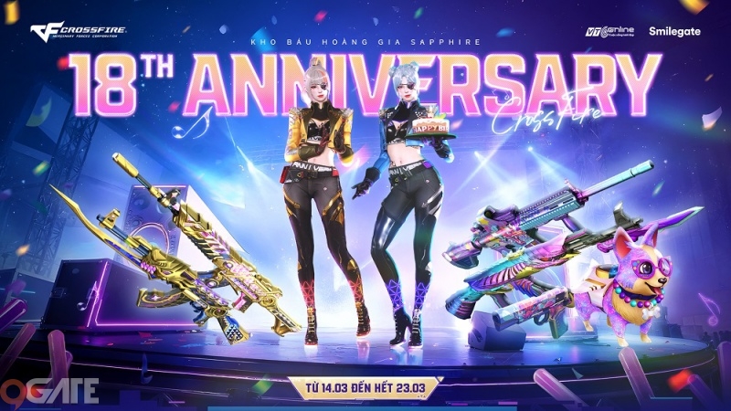 Crossfire mừng hành trình 18 năm với bộ đôi Kho Báu Hoàng Gia 18th Anniversary