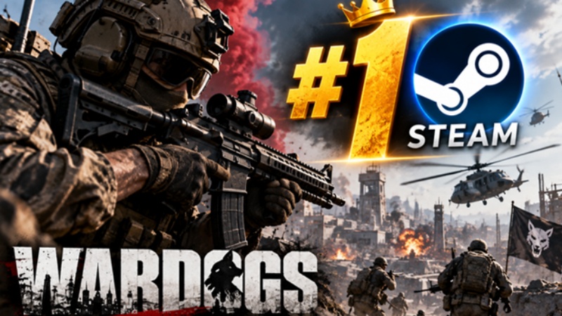 Vừa ra mắt, WARDOGS đã bùng nổ trên Steam, bán hơn 1,25 triệu bản, gần 350.000 người chơi cùng lúc