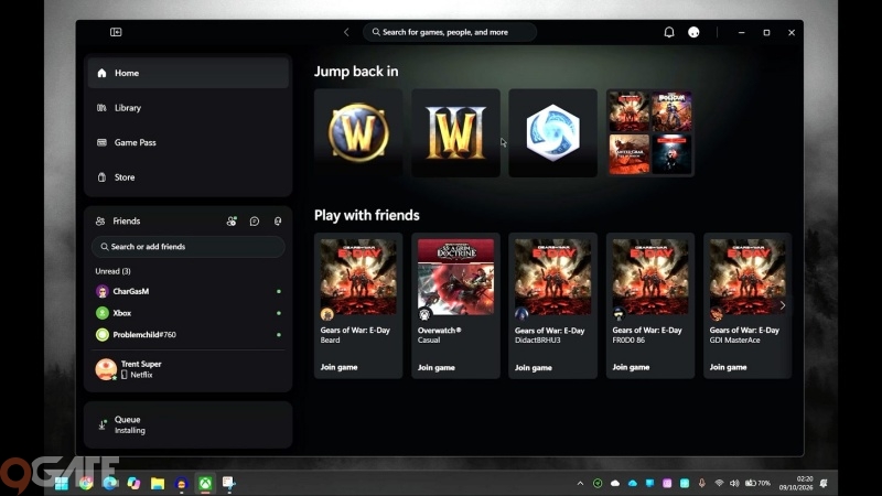 Microsoft thử nghiệm ứng dụng Xbox trên PC mới, tốc độ cải thiện đáng kể