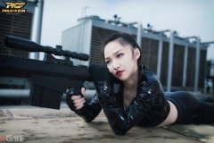 Nữ Streamer Hoa Nhật Quỳnh nhập vai Xạ Thủ trong Cosplay Phục Kích Mobile