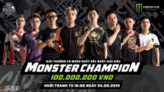 Liên Quân Mobile: Tuyển thủ xuất sắc đạt danh hiệu “Monster Champion” giành 100 triệu đồng tiền thưởng