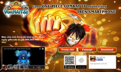 Vua Hải Tặc: Game lấy bối cảnh truyện tranh One Piece
