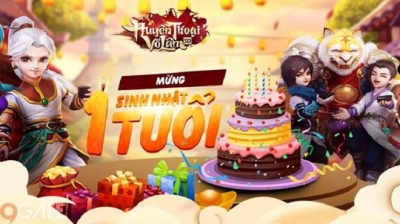 Huyền Thoại Võ Lâm mừng sinh nhật 1 tuổi, game thủ nhận lì xì liền tay 