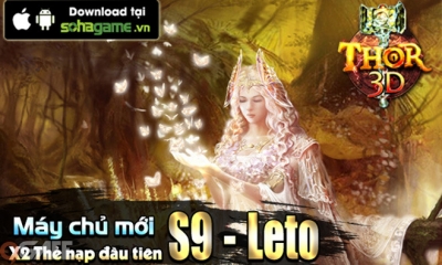 Chào mừng máy chủ Leto, Thor 3D tặng Gift Code trị giá 2 triệu VND
