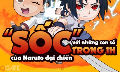 Những con số gây “sốc” trong 1 giờ của Naruto Đại Chiến Mobi