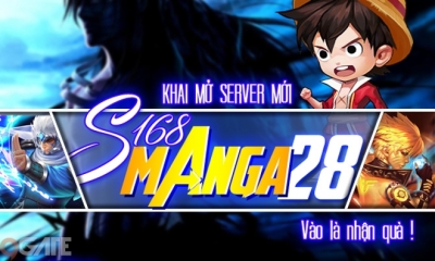 Khai mở máy chủ đặc biệt S168, Manga GO tặng ngay bộ Giftcode giá trị 