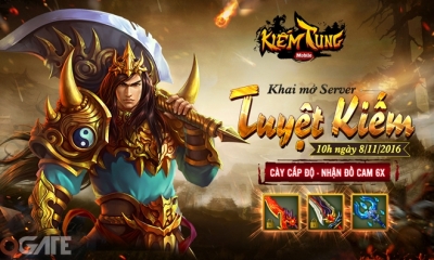 Hỗ trợ đua TOP server mới, Kiếm Tung Mobile tặng game thủ GiftCode 1 triệu Exp