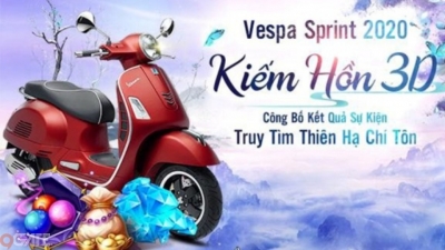Kiếm Hồn 3D: Thiên Hạ Đệ Nhất - chủ nhân của xe máy Vespa Sprint chính thức lộ diện