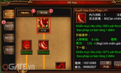 Hướng dẫn pk - thiết lập skill vào bảng phím tắt trong 6D Võ Lâm